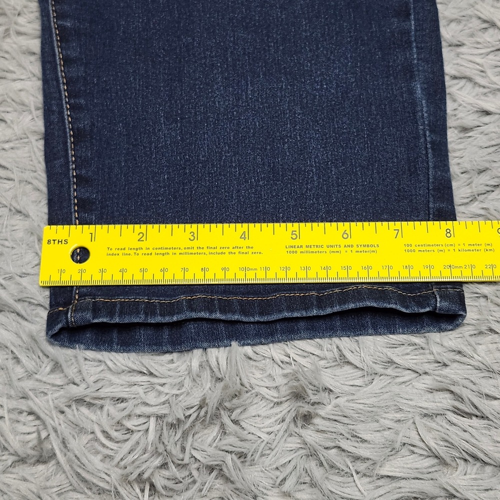 Angels Forever Young Crop Jeans Women 16 Blue Denim 360 Sculpt Capri Stretch - Picture 6 of 12